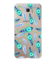 PrintiFy Samsung Galaxy J7 Prime 2 ile Uyumlu 1mm Slim Fit Nazar Boncuğu 3 Baskılı Şeffaf  Kılıf