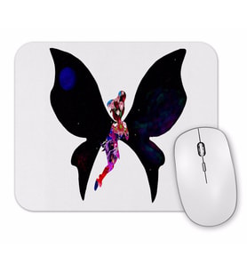 Fada Com Flores E Asas De Universo Mouse Pad