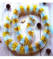 BOYUN SİMİ 2 METRE GÜMÜŞ GOLD YILBAŞI BOYUN SİMİ YUMUŞAK YILBAŞI SÜSLEMELERİ GARLAND