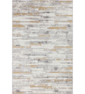 Eliana Home Baskılı, Yıkanabilir Kaymaz Taban Salon Halısı LNA0482 100x150 cm (Gri)