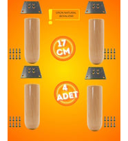 Ahşap Bohem Ayak 17 cm ( 4 ADET )