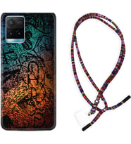 Vivo Y11S Y21S Y20 Y20S Y70 Kılıf Boyun Asklı Rasta Silikon İşaretler Tuval 1716