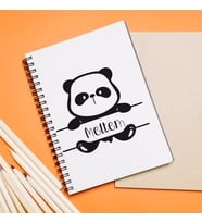 Panda Tasarımlı Kişiye Özel Defter