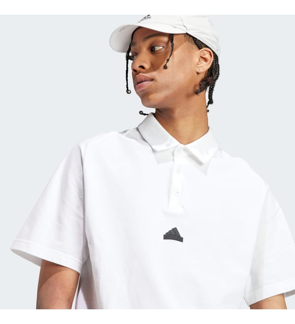adidas Z.N.E. Premium Erkek Beyaz Polo Tişört (IJ6136)