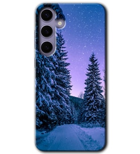 Galaxy S24 Plus Kılıf HD Desen Baskılı Kılıf - Kış Manzarası