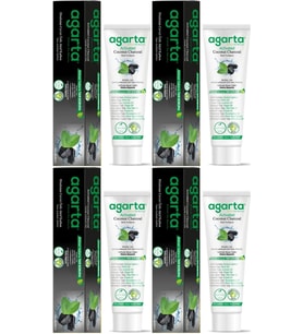 Agarta Doğal Diş Macunu 100ML Aktif Karbonlu (4 Lü Set)