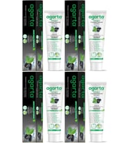 Agarta Doğal Diş Macunu 100ML Aktif Karbonlu (4 Lü Set)