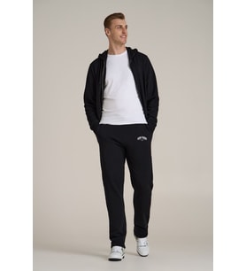 Erkek Regular Fit New York Baskılı İnce Eşofman Altı SPR25EA01 (Siyah)