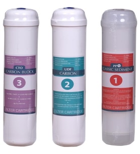Jammy Filter Su Arıtma Cihazı 12" Inline 3'lü Filtre Seti