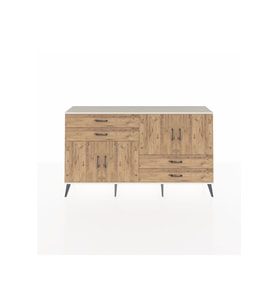Arges Konsol 3 Raflı 4 Çekmeceli 4 Kapaklı 176x30x99 Aytaşı-Çam