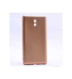 Nokia 3 Uyumlu Kılıf Zore Premier Silikon Kapak (Gold)