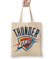 Thunder Okc Logo Bez Çanta Uzun Saplı
