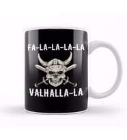 Fa La La La Valhalla La Viking Christmas Kupa Bardak Porselen