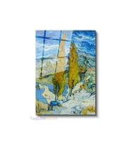 Dikey Cam Tablo Salon Duvar Tablosu Dikey Cam Vangogh 73 Yeni Ev Hediyesi Ofis Tablosu