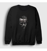 Presmono Unisex Siyah Ragnar Vikings Sweatshirt