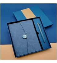 DEFTER -KALEM SETİ TASARIM KUTULU MAVİ