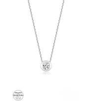 SWAROVSKİ TAŞLI  CRYSTAL 925 AYAR GÜMÜŞ KOLYE
