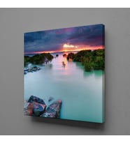 MAVİNİN BÜYÜSÜ KANVAS TABLO 150x150cm