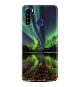 Reeder P13 Blue Max Kılıf Desenli Silikon Güzel Kılıf Kuzey Işıkları 1327