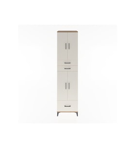 Hyperion Dolap 5 Raflı 3 Çekmeceli 4 Kapaklı 60x44x243 Çam-Aytaşı