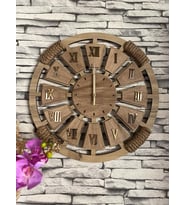 Dekoratif Ahşap Duvar Saati 40 cm