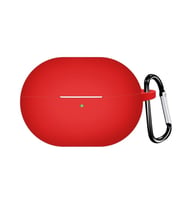 Microsonic Huawei FreeBuds Pro 4 Kılıf Askılı Mat Silikon Kırmızı (Kırmızı)