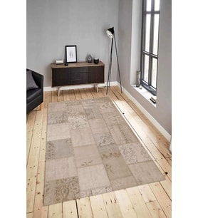 Dijital Baskılı Yıkanabilir Kaymaz Modern Renkli Salon Halısı Mutfak Halısı Yolluk ND-HY-1111 (Vizon)
