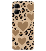 Infinix Smart 10 Kılıf Boutique Baskılı Resimli Leopar Kalp Pcode -068