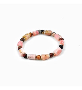 Pembe Opal Rodonit Rodokrozit Bileklik