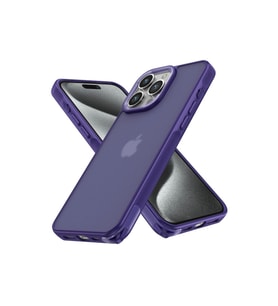 Apple İphone 15 Pro Kılıf Elegant Kapak - Derin Mor