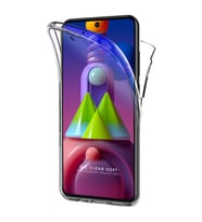 Samsung Uyumlu Galaxy M31S Kılıf 360 Şeffaf Ön Arka Korumalı Silikon