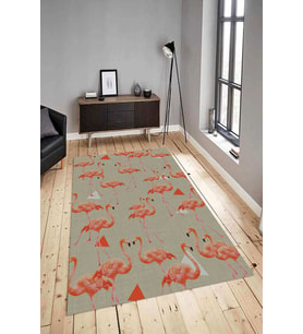Dijital Baskılı Yıkanabilir Kaymaz Modern Renkli Salon Halısı Mutfak Halısı Yolluk ND-HY-1174 (Çok Renkli)