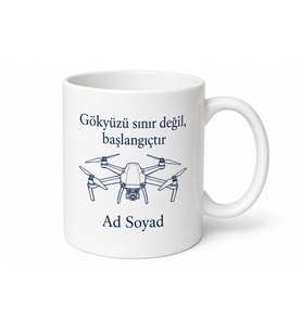 İHA Montaj Teknisyeni İnsansız Hava Aracı Kurucusu Hediye Kahve Kupası Bardak