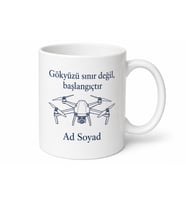 İHA Montaj Teknisyeni İnsansız Hava Aracı Kurucusu Hediye Kahve Kupası Bardak