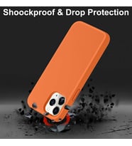 Iphone 16 Pro Max Uyumlu Kılıf Lansman Silikon Ve Esnek (Turuncu)