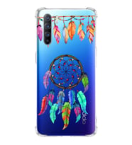 PrintiFy Oppo Reno 3 Uyumlu Nazar Boncuğu 6 Baskılı Şeffaf Köşe Korumalı Antişok Kılıf