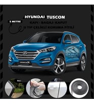 Hyundai Tuscon Oto Araç Kapı Koruma Fitili 5metre Parlak Siyah Renk