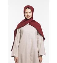 JAKAR Desen Jakarlı Modal Seri Şal Eşarp Askısı ile Birlikte 75x200 cm Kırmızı B