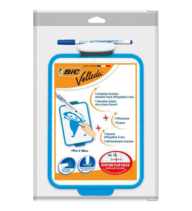 Bic Velleda 1218 Mini Beyaz Tahta + Kalem + Silgi 