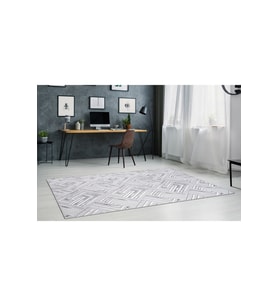 ElifÇe Home 80 x 400 cm Gri - Kaymaz Tabanlı, Dekoratif ve Yıkanabilir