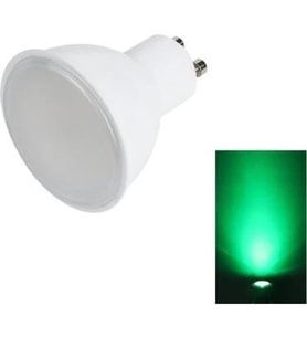 Fuji Led 5W Yeşil LED Ampul GU10 Çanak Tip A+ Enerji Verimli Dekoratif Lamba