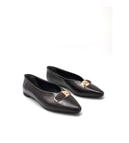 Kindep Nina Toka Detaylı Günlük Kadın Babet KAHVE
