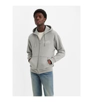 Relaxed Graphic Zip-Up Hoodie Sweatshirts Erkek