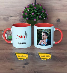Savcı Kupa Bardak Turuncu Fotoğraflı Dünya Savcılar Günü Hediyesi