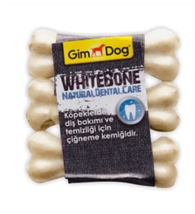 Gimdog Mordimi Press Kemik 3,5'' - 9 cm - 3'lü Beyaz Kemik 60 gr