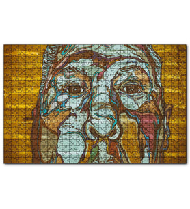 Cakapuzzle Alfred Hitchcock Portre Duvar Boyama  Puzzle Yapboz MDF (Ahşap) (120 Parça)