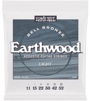 Ernie Ball Hafif Earthwood Bell Bronz Akustik Gitar Telleri 11-52