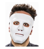 Beyaz Jabbawockeez Maskesi (Çok Renkli)