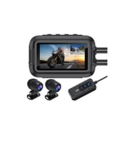 Glr V9 Motosiklet Araç Kamerası - 3.0" IPS Ekran - Çift Kamera Full HD 1080P WiFi & GPS Destekli