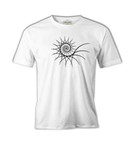Fractal - Spiral Beyaz Erkek Tshirt
